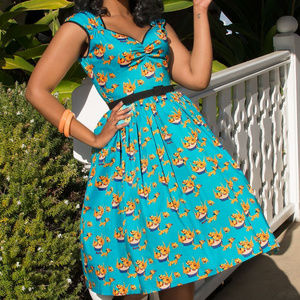 Pinup Couture Heidi Dress Mary Blair Cats, NWT, M